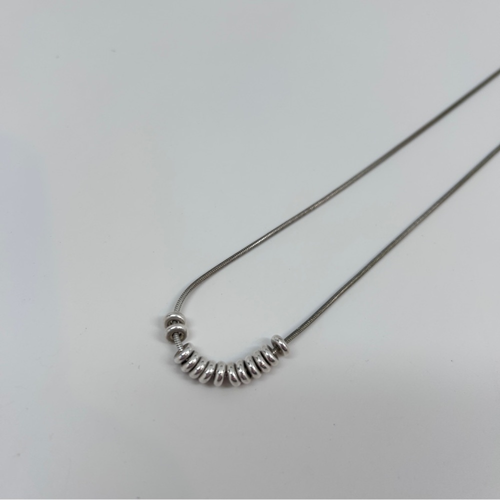 Silpada Designs Sterling Silver Snake Chain Necklace with Silver Accents - Picture 3 of 3